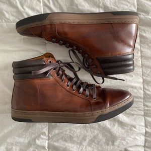 Johnston & Murphy Brown High-Top Sneakers